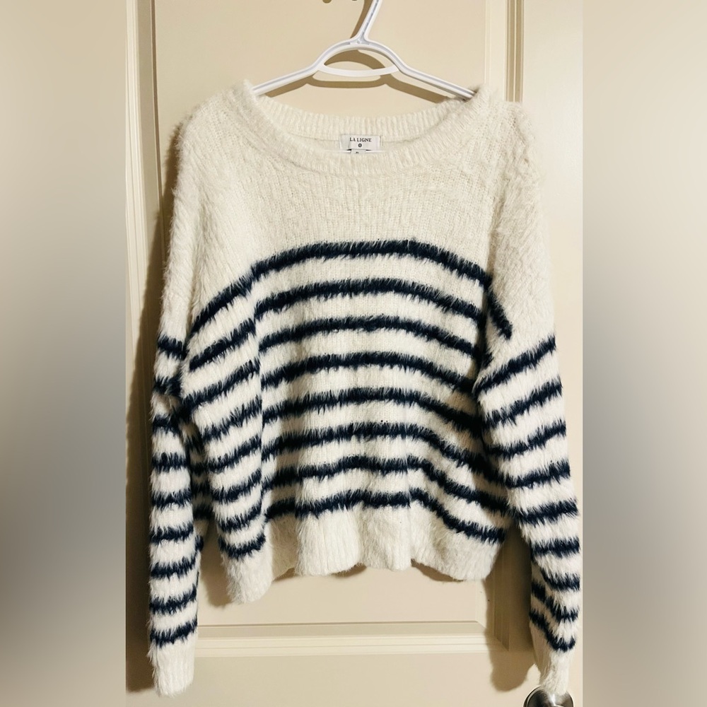 La Ligne Pullover Striped Sweater Size XL